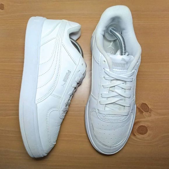 Puma Other - Puma Caven Jr sneakers all white  size 6 kids